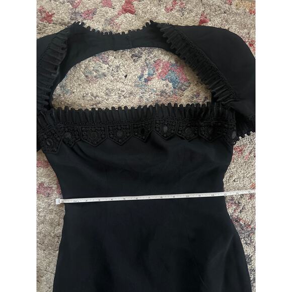 Vintage Victor Costa Black Cutout Bolero style Cocktail dress Small - Picture 8 of 11